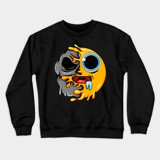 Drooling Zombie Emoji Crewneck Sweatshirt